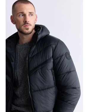Buffalo David Bitton Buffalo Jeans Jerome Hooded Puffer Jacket - Black