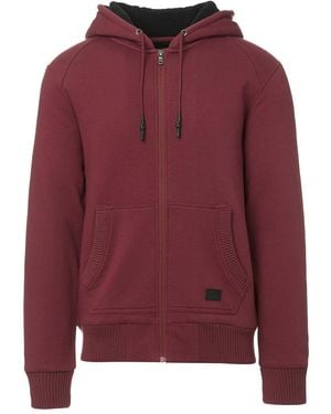 Buffalo David Bitton Buffalo Jeans Fasox Zip-Up Hooded Jacket With Sherpa Lining - Red
