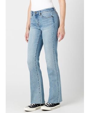 Buffalo David Bitton Buffalo Jeans Queen Mid Rise Bootcut Jeans, Vintage Sanded - Blue