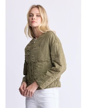 Buffalo David Bitton Buffalo Jeans Annalee Quilted Cropped Jacket - Green