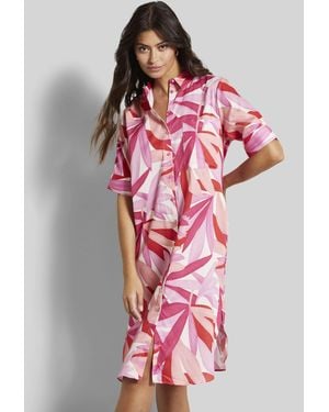 Bugatti Sommerkleid Mit Kurzen Ärmeln - Rot