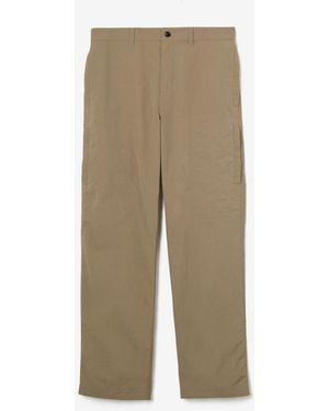 Burberry Nylon Cargo Trousers - Natural