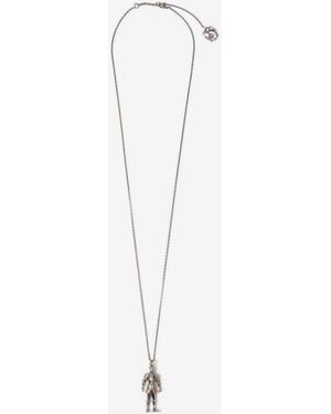 Burberry Knight Charm Necklace - White