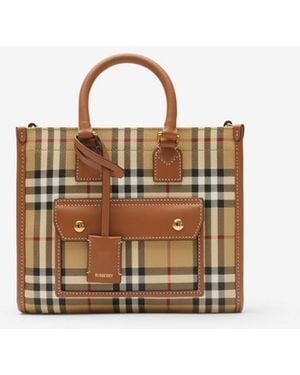 Burberry Mini Freya Tote - Metallic