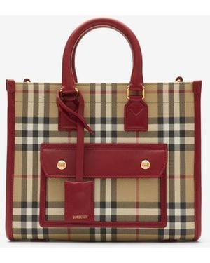 Burberry Mini Freya Tote - Rot