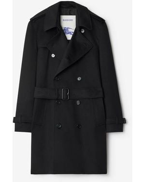 Burberry Mid-Length Cashmere Trench Coat - Schwarz