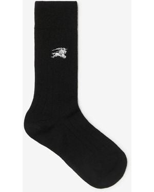 Burberry Wool Blend Socks - Black