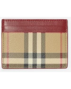 Burberry Check Card Case - Pink