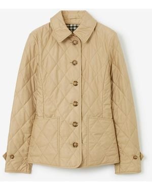 Burberry Quilted Thermoregulated Jacket - Natural