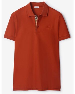 Burberry Cotton Polo Shirt - Red