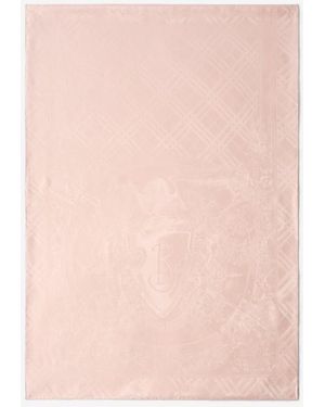 Burberry Floral Crest Silk Scarf - Pink