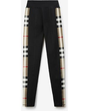 Burberry Leggings Mit Vintage-Check - Schwarz