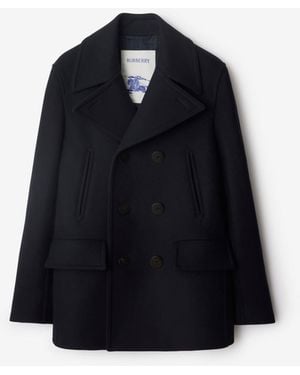 Burberry Wool Pea Coat - Black