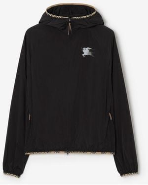 Burberry Nylon Hooded Jacket - Black