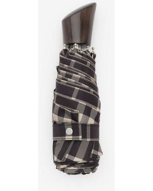 Burberry Check Folding Umbrella - White