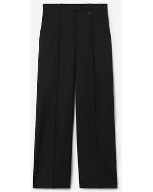 Burberry Wool Tailored Trousers - Black