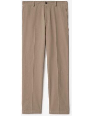 Burberry Cotton Chinos - Brown