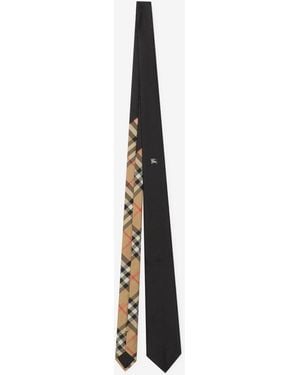 Burberry Knight Silk Tie - Black