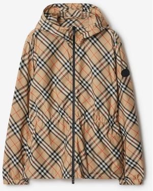 Burberry Check Lightweight Jacket - Natural