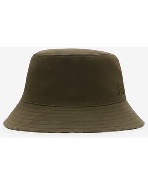 Burberry Reversible Gabardine Bucket Hat - Green