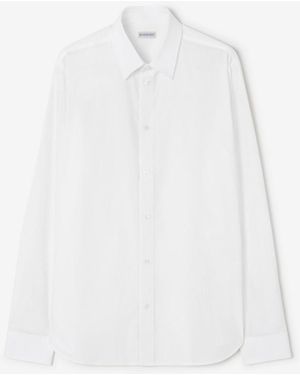 Burberry Slim Fit Cotton Shirt - White