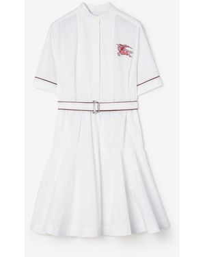 Burberry Heart Knight Cotton Dress - White