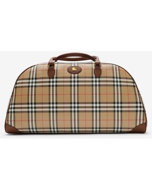 Burberry Check Holdall - Brown