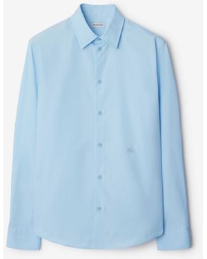 Burberry Slim Fit Cotton Formal Shirt - Blue