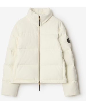 Burberry Cashmere Ambleside Puffer Jacket - Natural