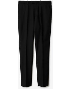 Burberry Wool Tailored Trousers - Black