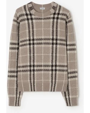 Burberry Check Cashmere Jumper - Multicolour