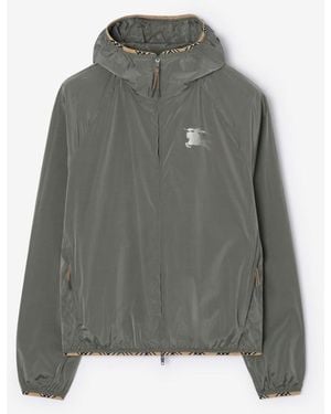 Burberry Nylon Hooded Jacket - Grey