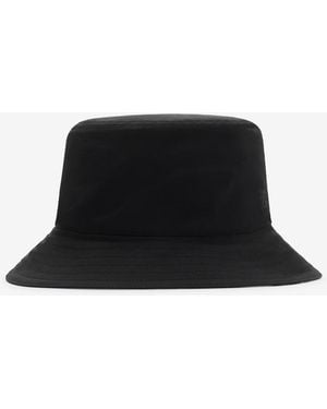 Burberry Reversible Gabardine Bucket Hat - Black