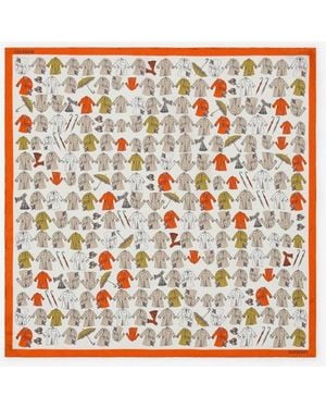 Burberry Trench Coat Silk Scarf - Multicolour