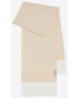 Burberry B Charm Cashmere Scarf - Natural