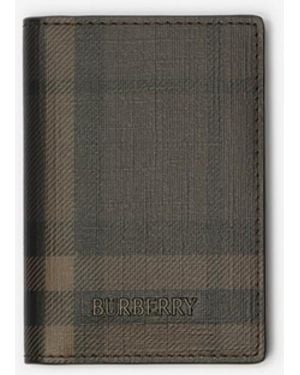 Burberry City Check Folding Card Case - Grey