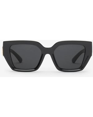 Burberry Ekd Rectangular Sunglasses - Black