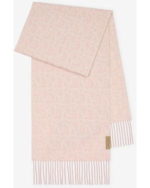 Burberry B Charm Cashmere Scarf - Pink