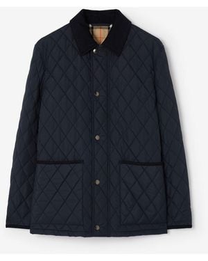 Burberry Quilted Nylon Haddington Jacket - Blue