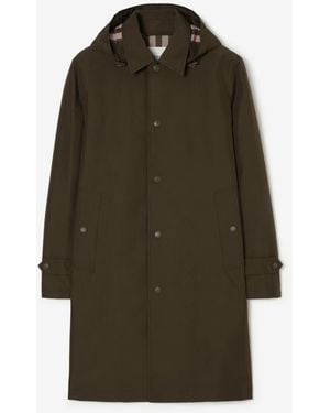 Burberry Hooded Car Coat - Green
