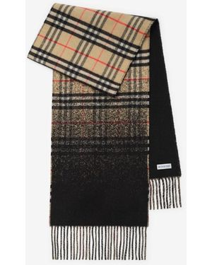 Burberry Gradient Check Cashmere Scarf - Multicolour
