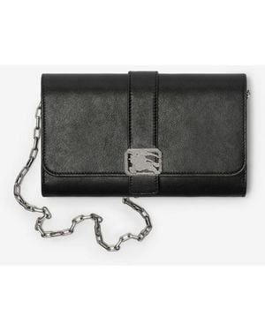 Burberry Rider Chain Strap Wallet - Black