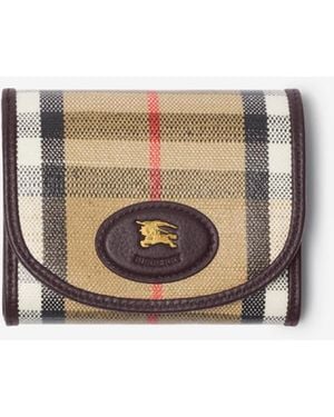 Burberry Highlands Compact Wallet - White