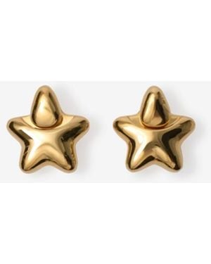 Burberry Star Earrings - Mettallic