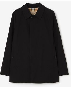 Burberry Extra-Short Gabardine Camden Car Coat - Black
