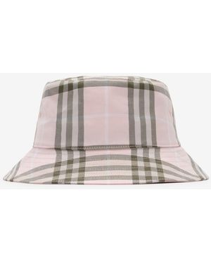 Burberry Check Cotton Bucket Hat - Multicolour