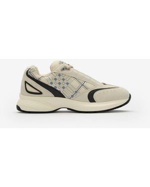 Burberry Nylon, Suede And Leather Eclipse Trainers - White