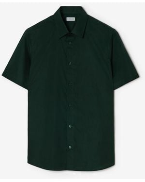 Burberry Classic Fit Cotton Shirt - Green