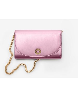 Burberry Chain Strap Wallet - Pink
