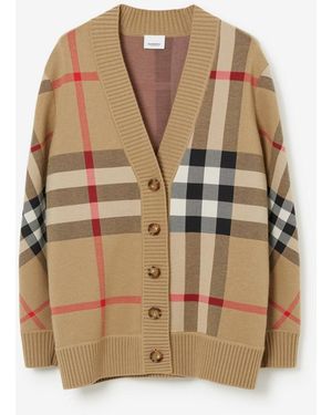 Burberry Check Archive Wool Jumper - Brown